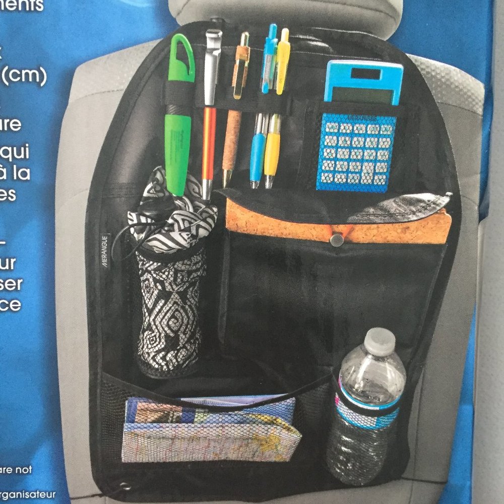 Car Seat Organizer 14 3/4''W x 21 3/4''H Black